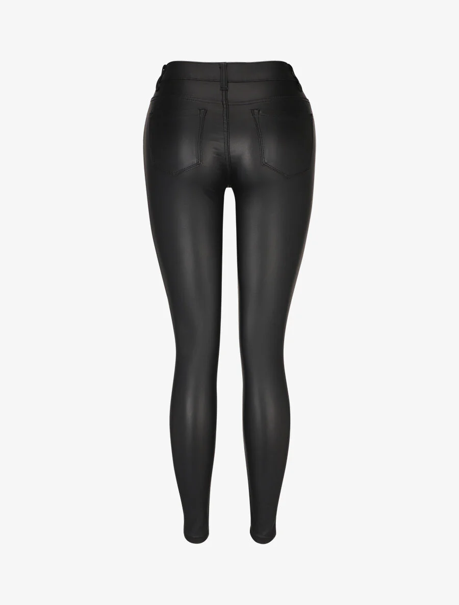 Jean skinny taille haute - Zwart - Image 2