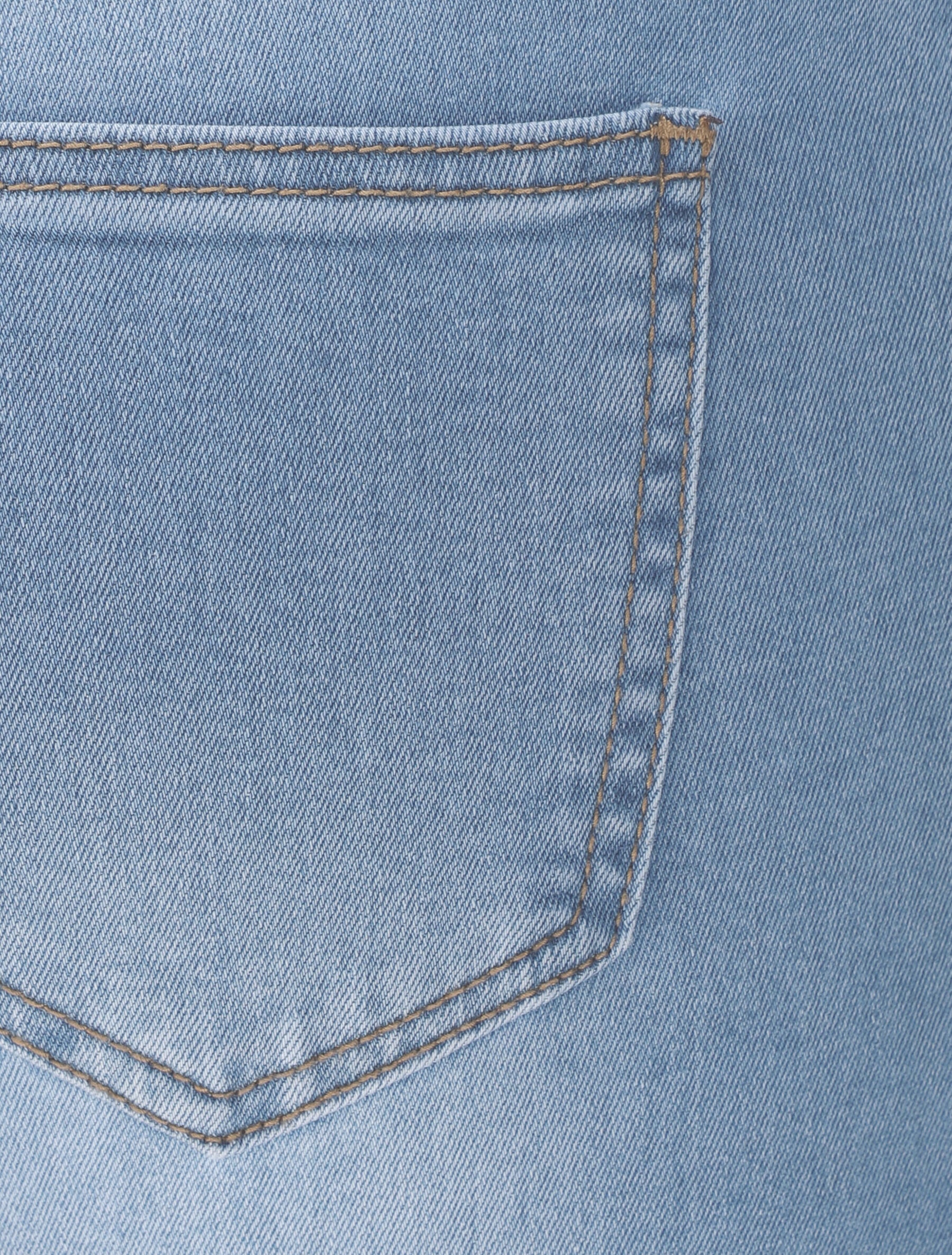 Hoge taille skinny jeans met knopen - Blauw - Image 3