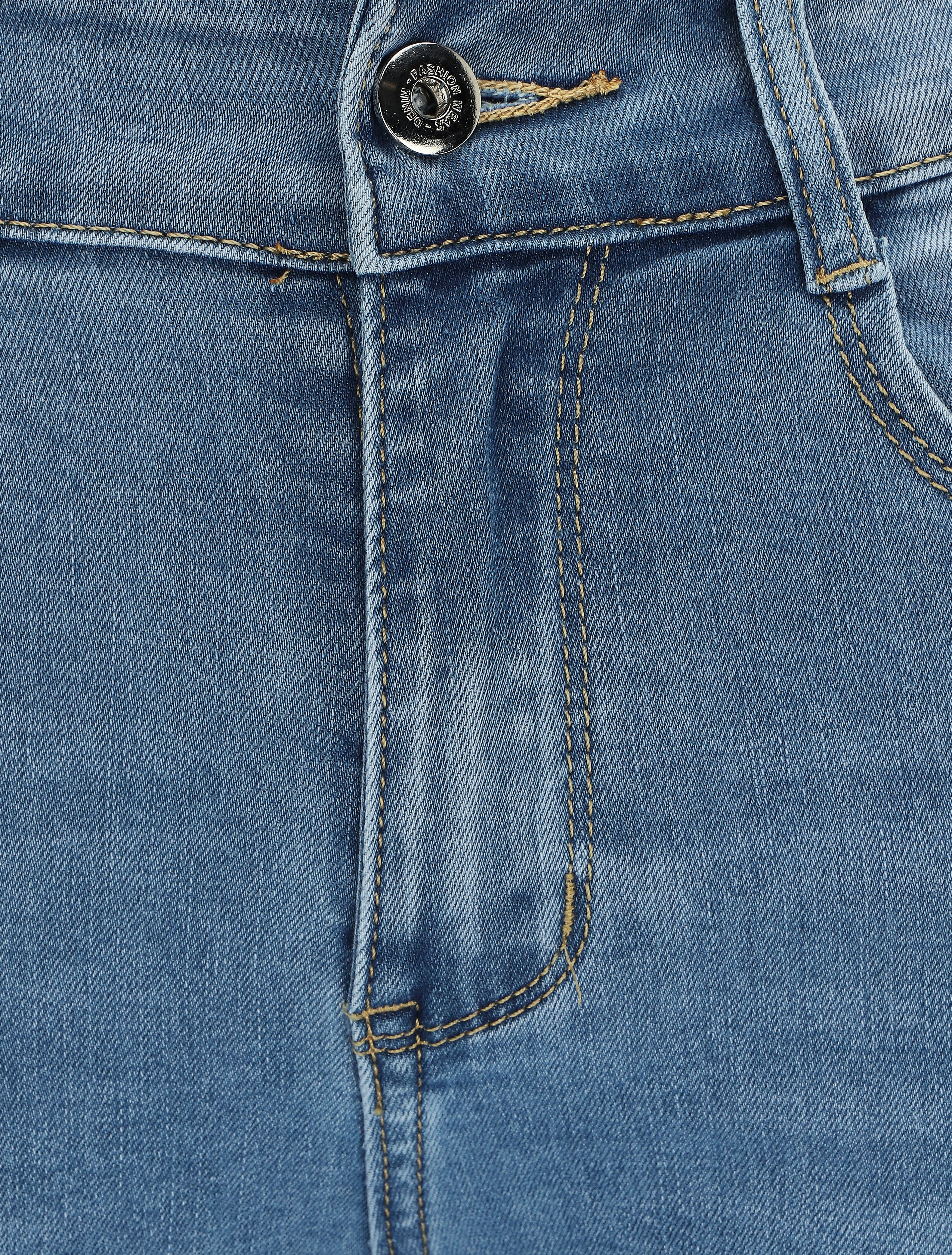 Skinny jeans met push-up effect - Blauw denim - Image 3