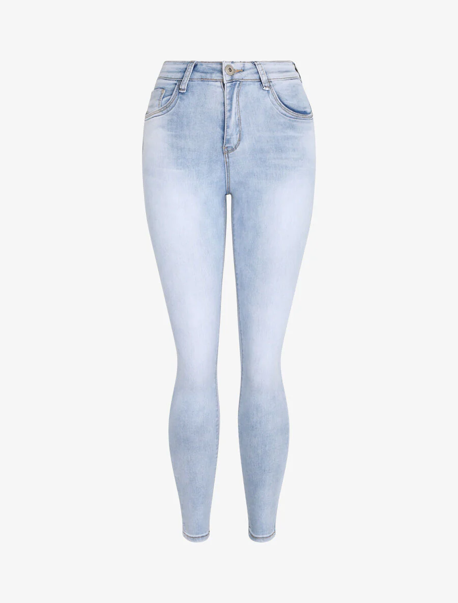 Jean skinny push up - Lichtblauw