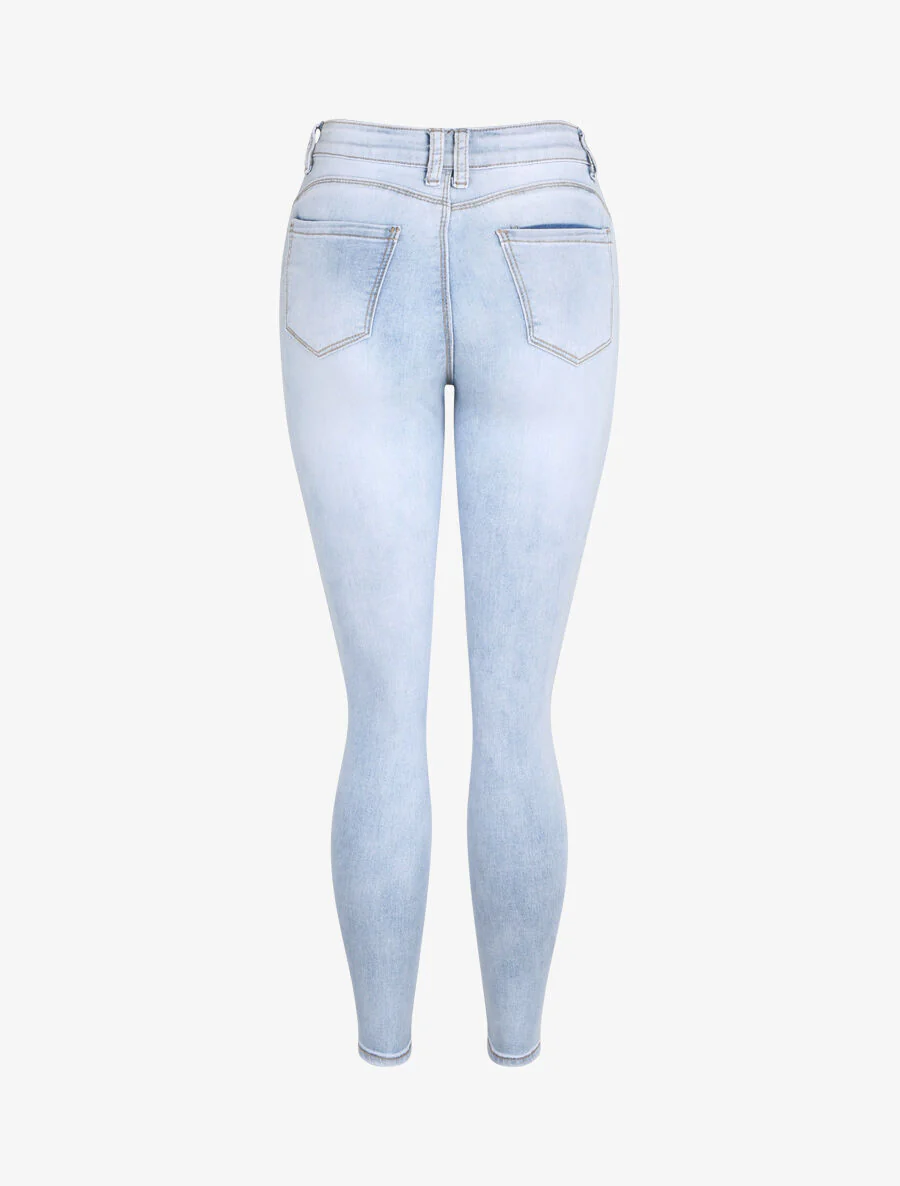 Jean skinny push up - Lichtblauw - Image 2
