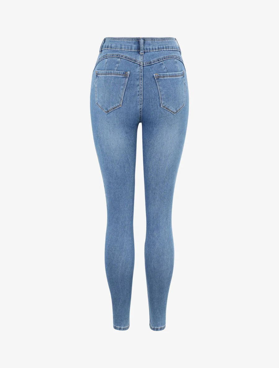 Skinny push up jeans - Blauw - Image 2
