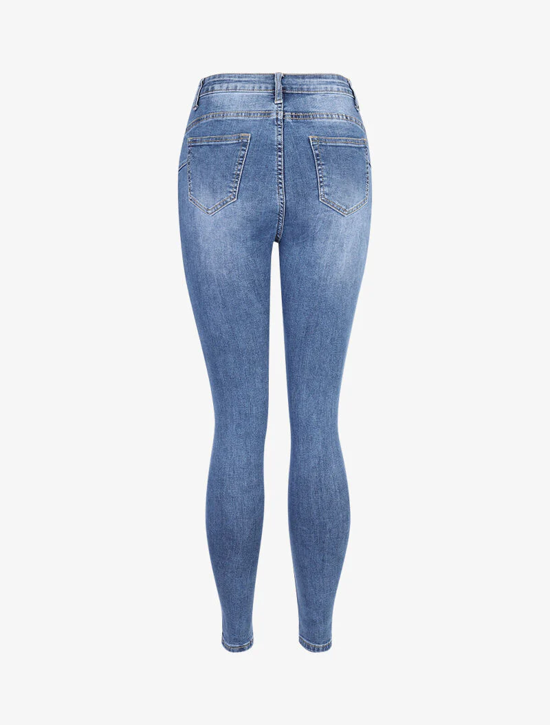 Skinny push-up jeans - blauw denim - Image 4