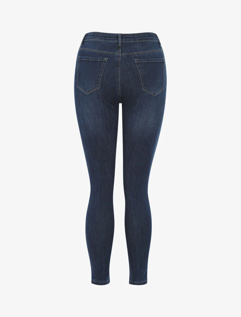 Basis skinny jeans - blauw denim - Image 4