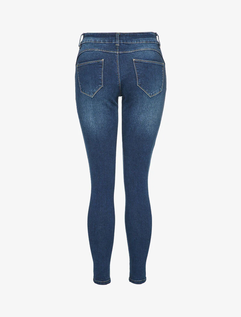 Slim jeans met wassing - Blauw - Image 2