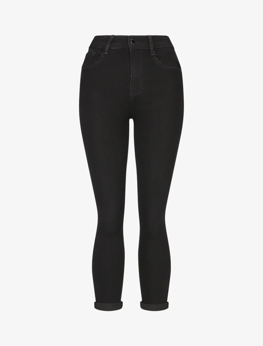 Jean slim push-up - Zwart