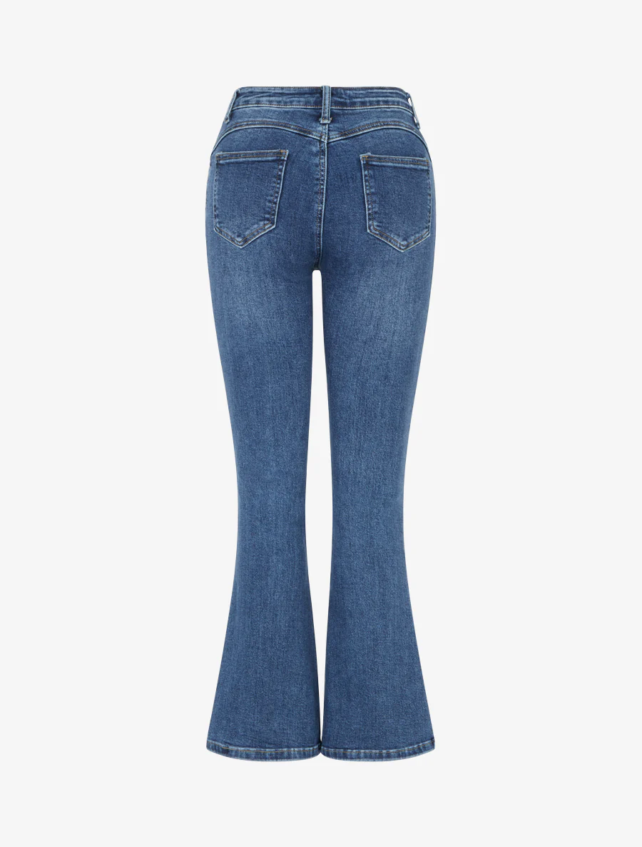 Jean standaard met flared pijpen - Blauw - Image 2
