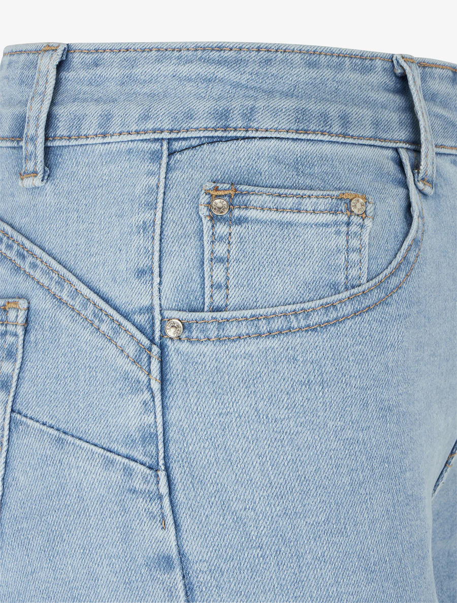 Jean standaard push-up rechte snit - Blauw - Image 3