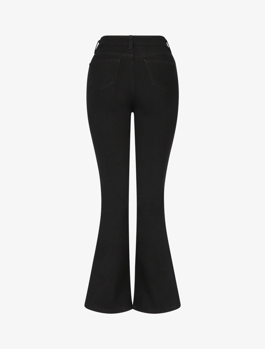 Jean stretch flare - Zwart - Image 2