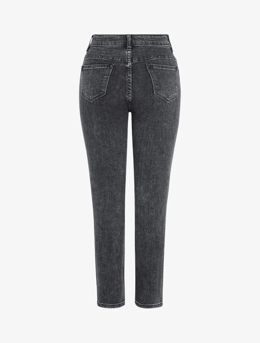 Jean stretch met standaard taille - Donkergrijs - Image 2