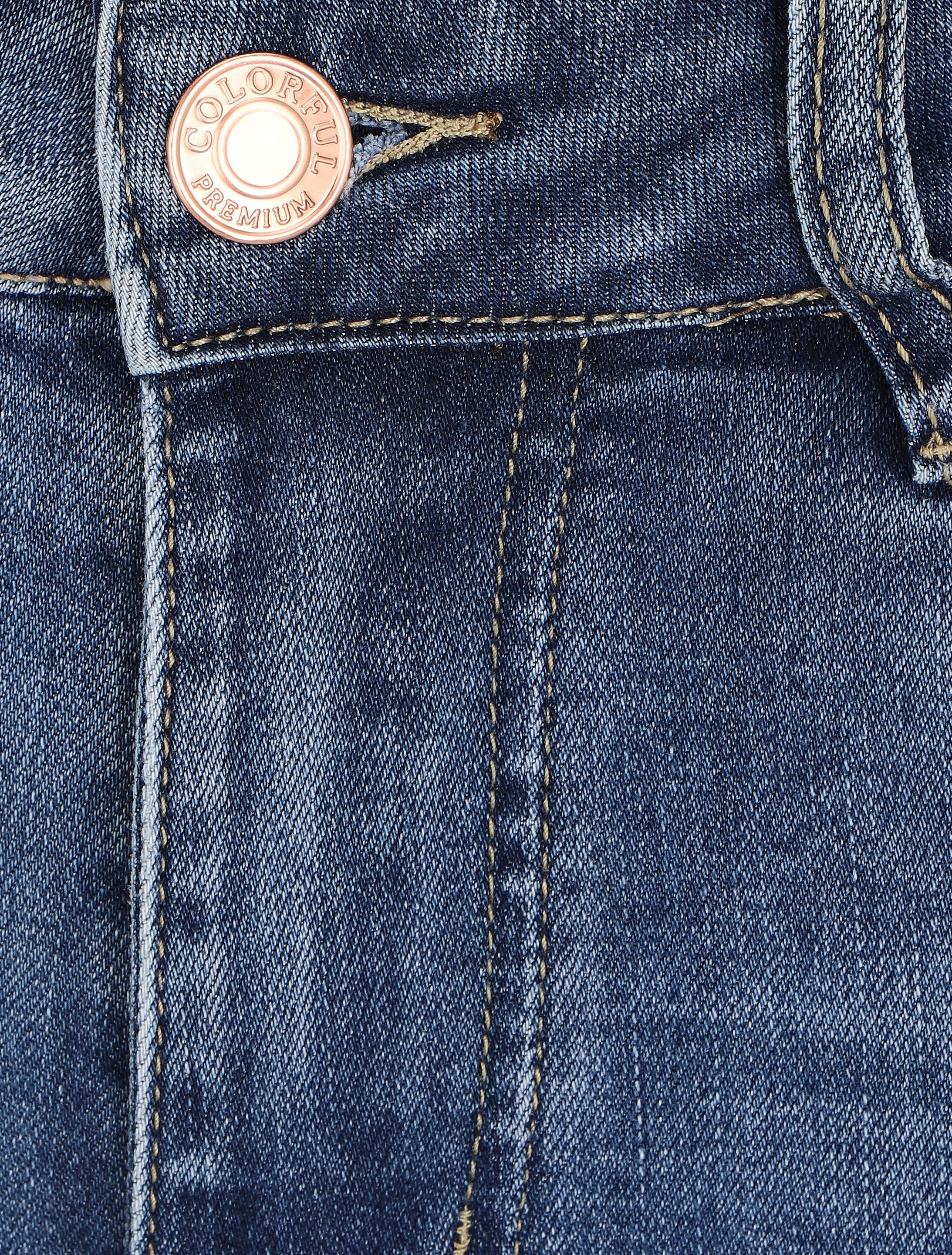 Jean met een flare fit en standaard taille - Blauw denim - Image 3
