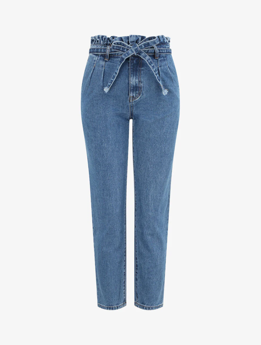 Jean met elastische taille - Blauw denim - Image 3
