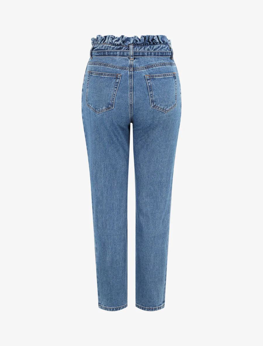 Jean met elastische taille - Blauw denim - Image 4