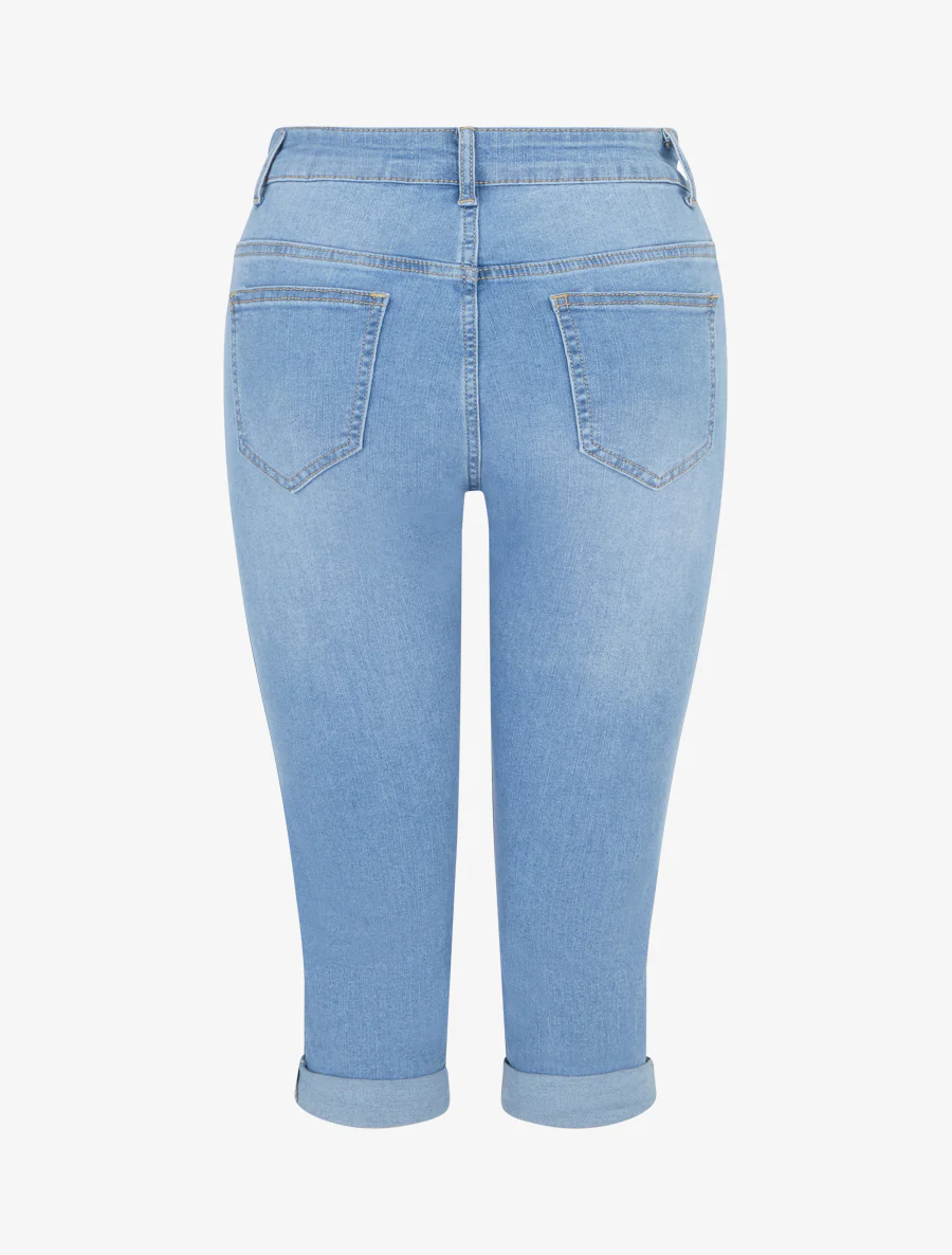 Jeans met opgerolde zoom - Blauw - Image 2