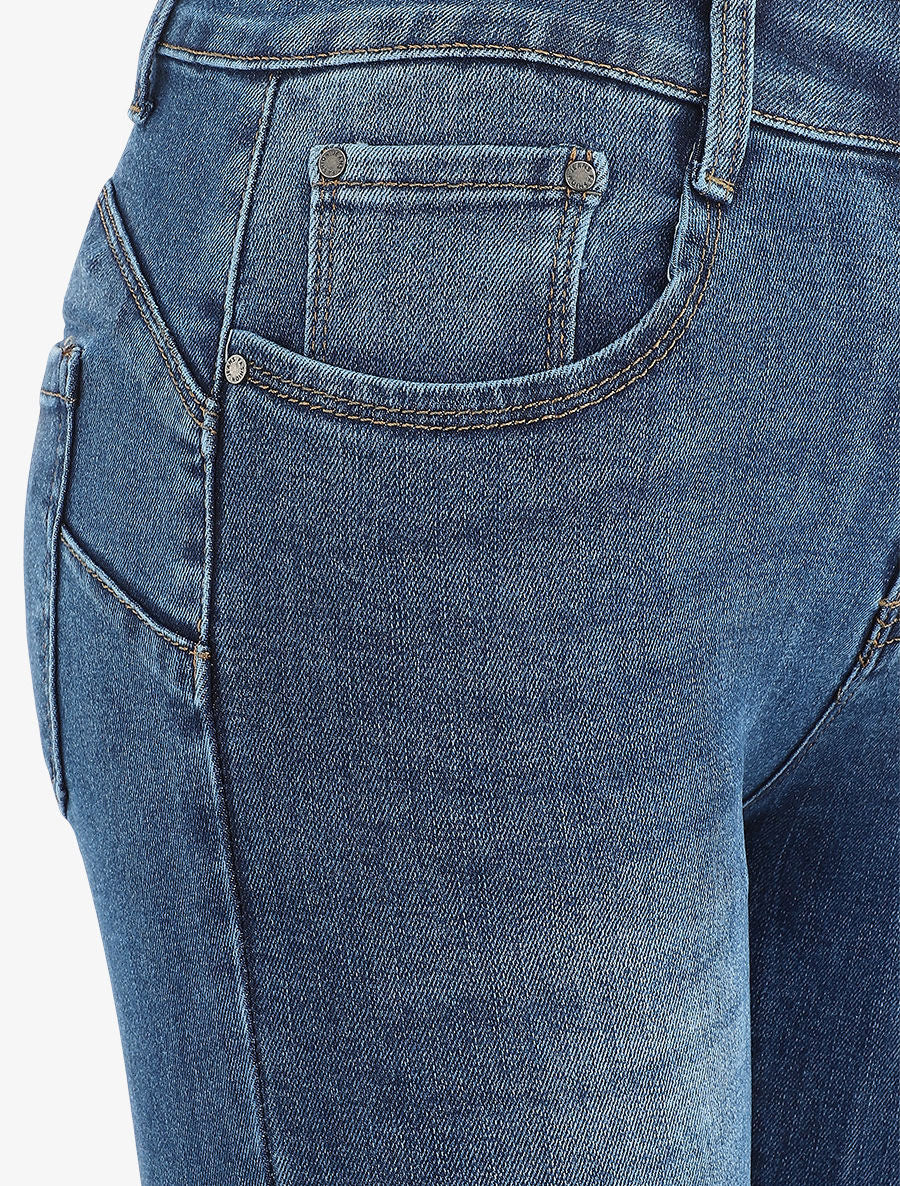 Jean licht vervaagde slim fit - Blauw - Image 3