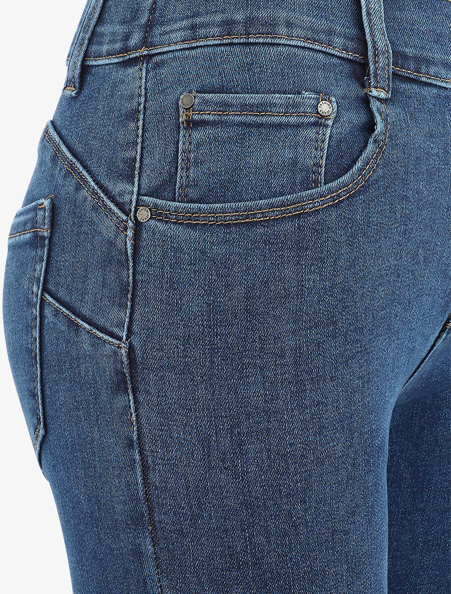 Jean push up skinny fit - Blauw - Image 3