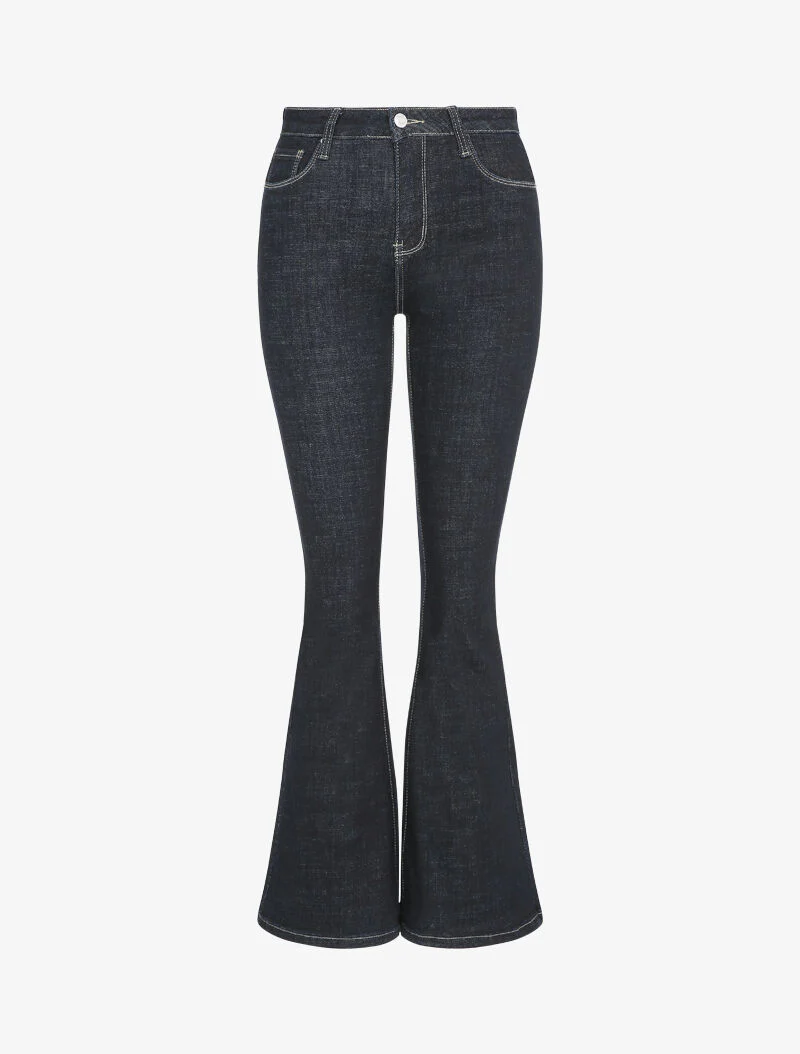 Jean brut flare snit - Ruw