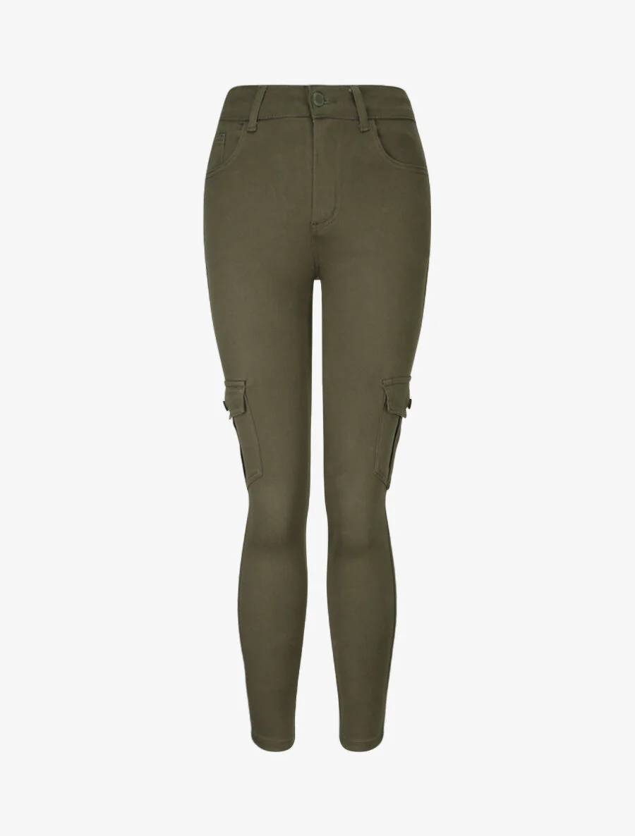 Slim fit cargo jeans - Khaki