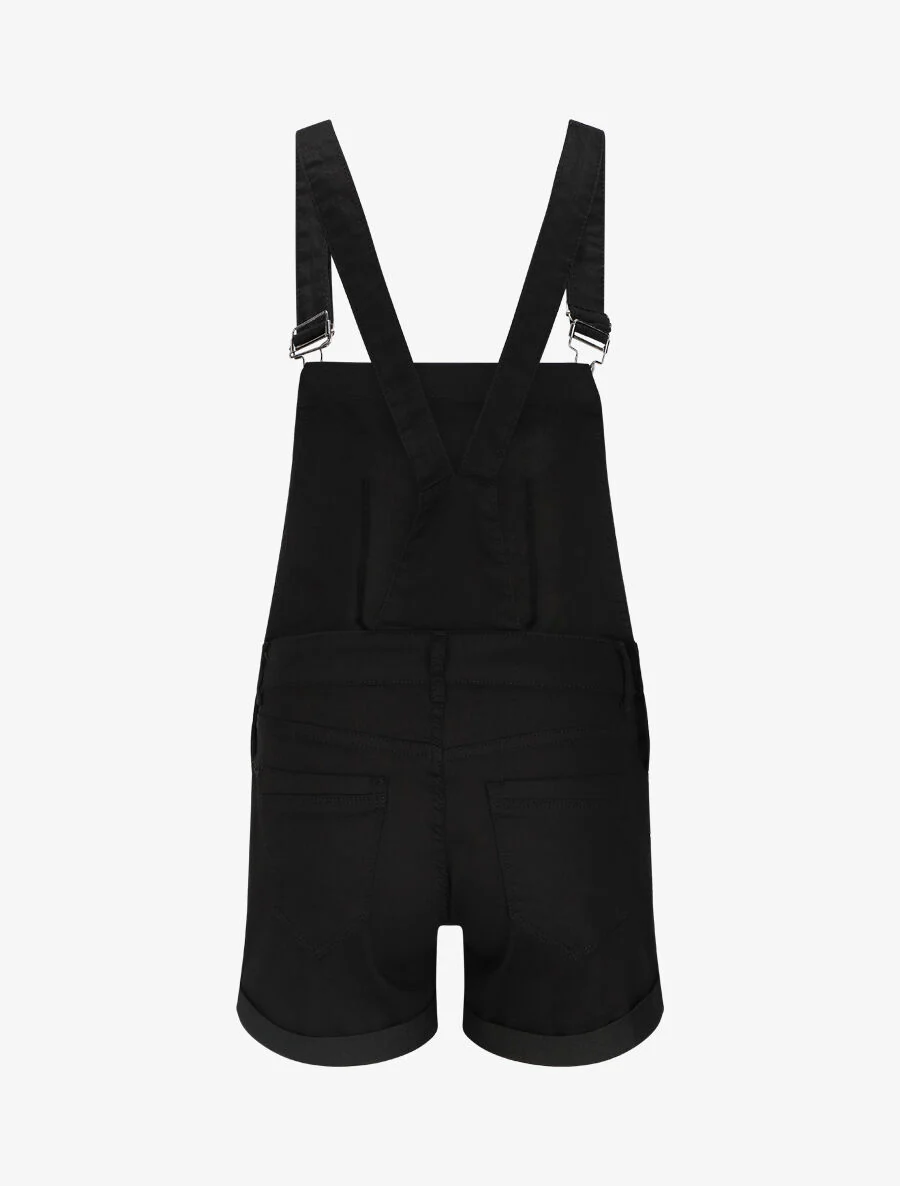 Jeans short overall - Zwart - Image 2