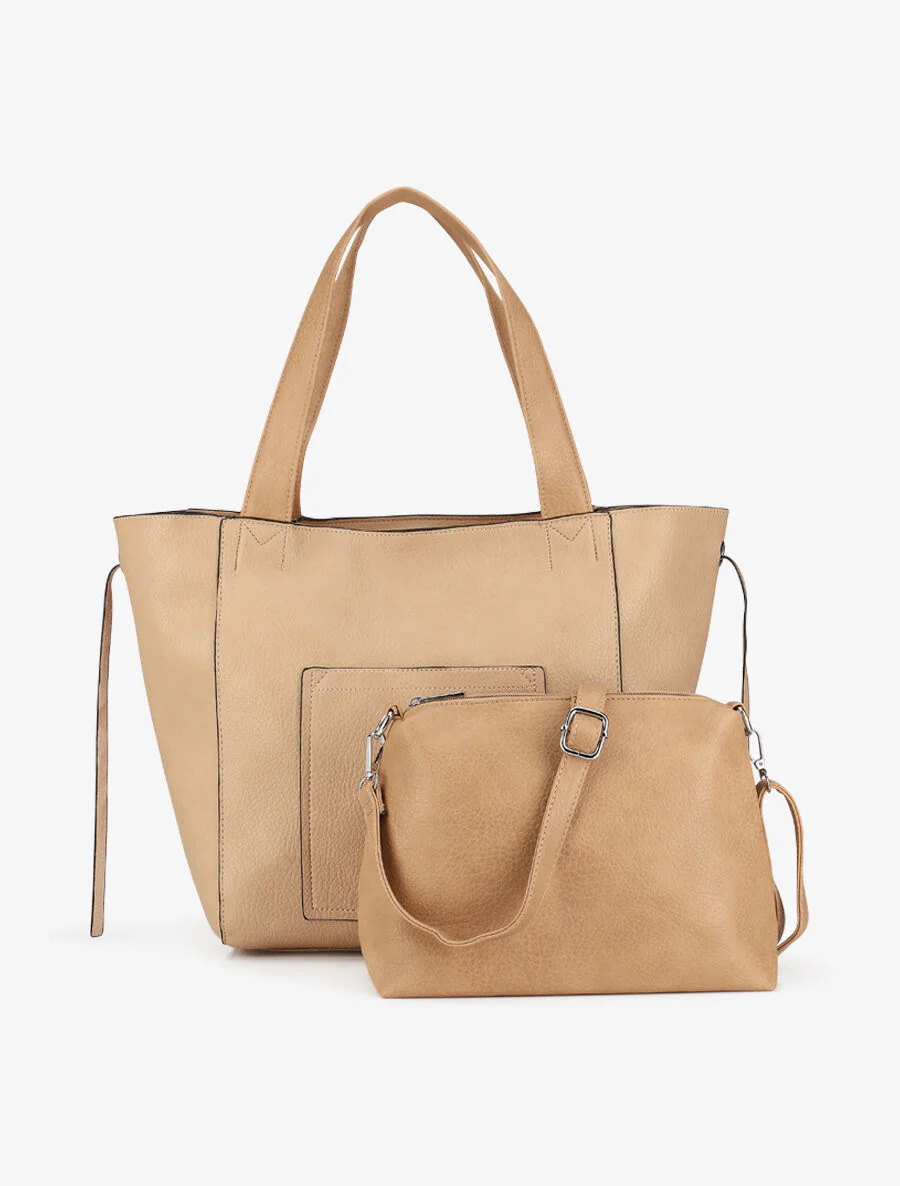 Julienne draagtas en clutch - taupe - Image 5