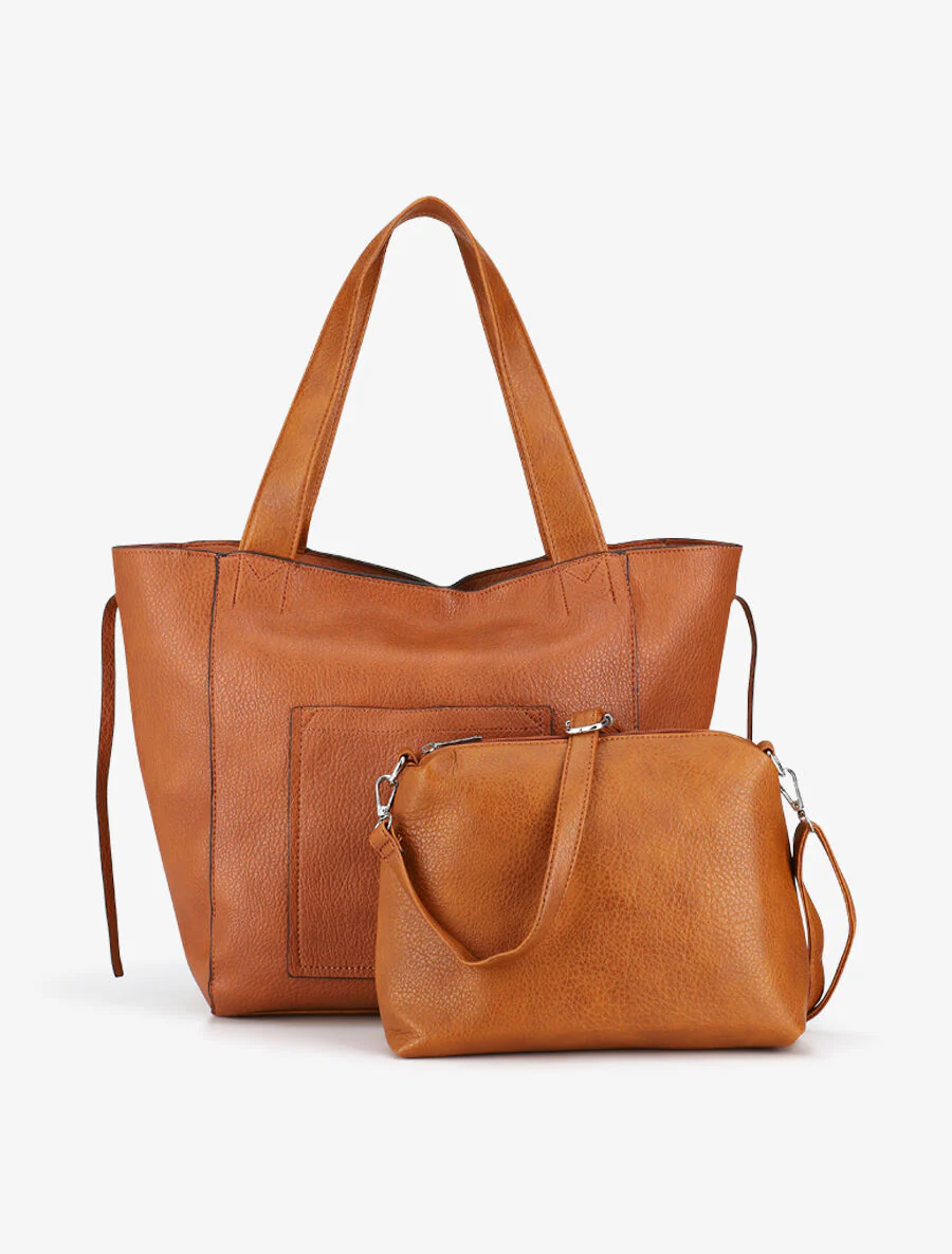 Julienne draagtas en clutch - Camel - Image 5