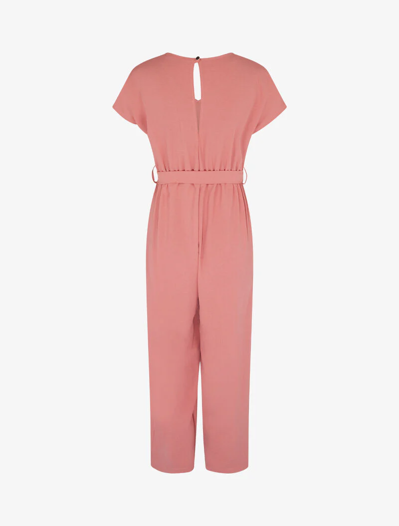 Combinatie stijl culotte rok - donkerroze - Image 4
