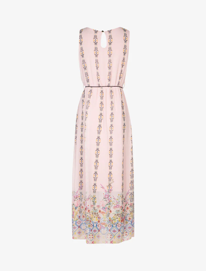 Jurk met barokke printstijl - roze - Image 2