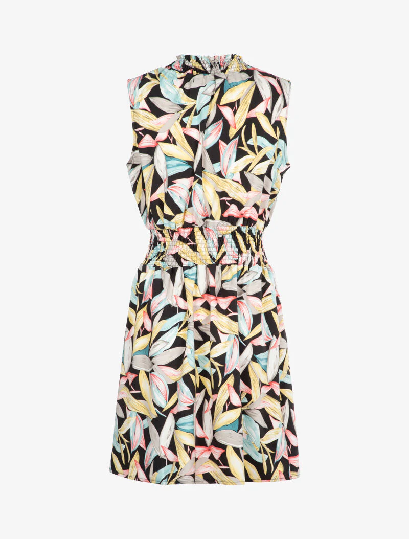 Jurk met elastische coltrui - zwart - Image 2