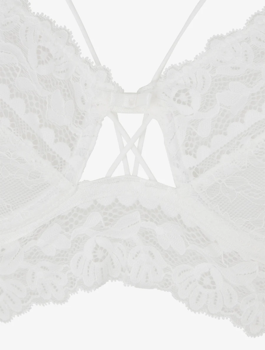 Kanten lingerieset met bandjes - Wit - Image 4