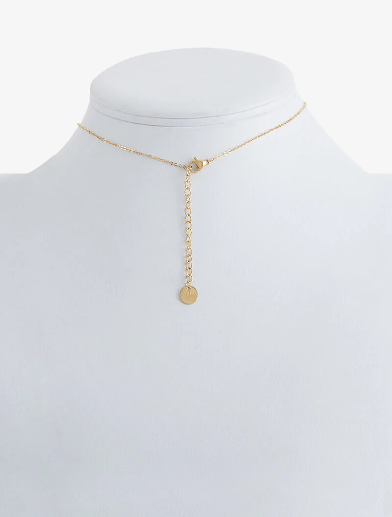Ketting met in elkaar grijpende cirkels - goud - Image 2