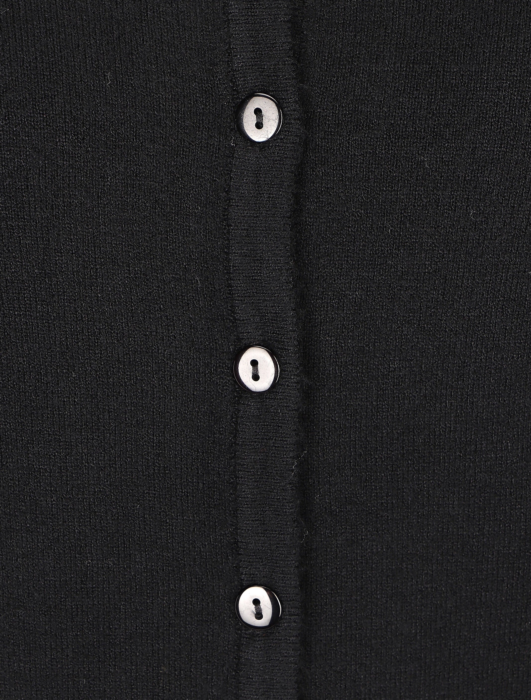 Klassiek vest met V-hals - zwart - Image 3