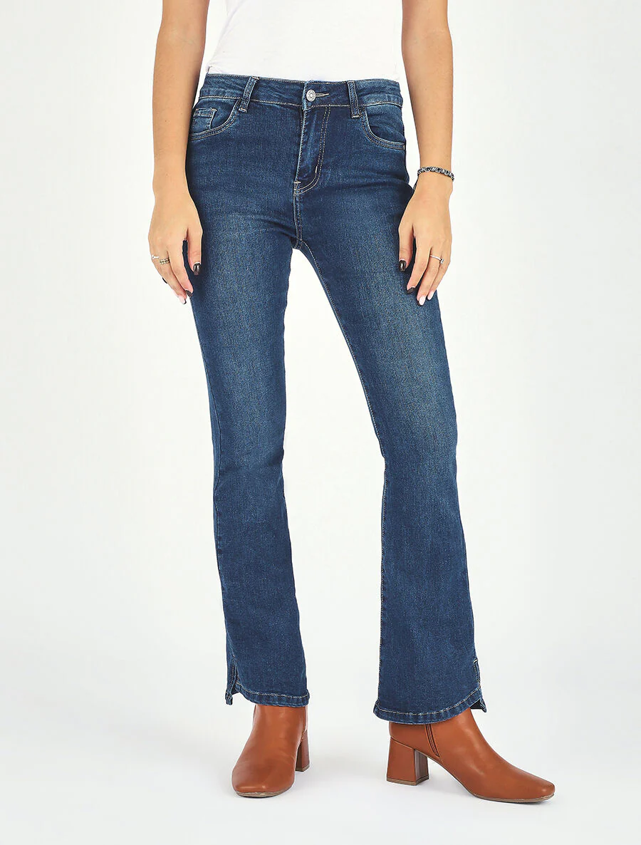 Klassieke bootcut jeans - blauw - Image 4