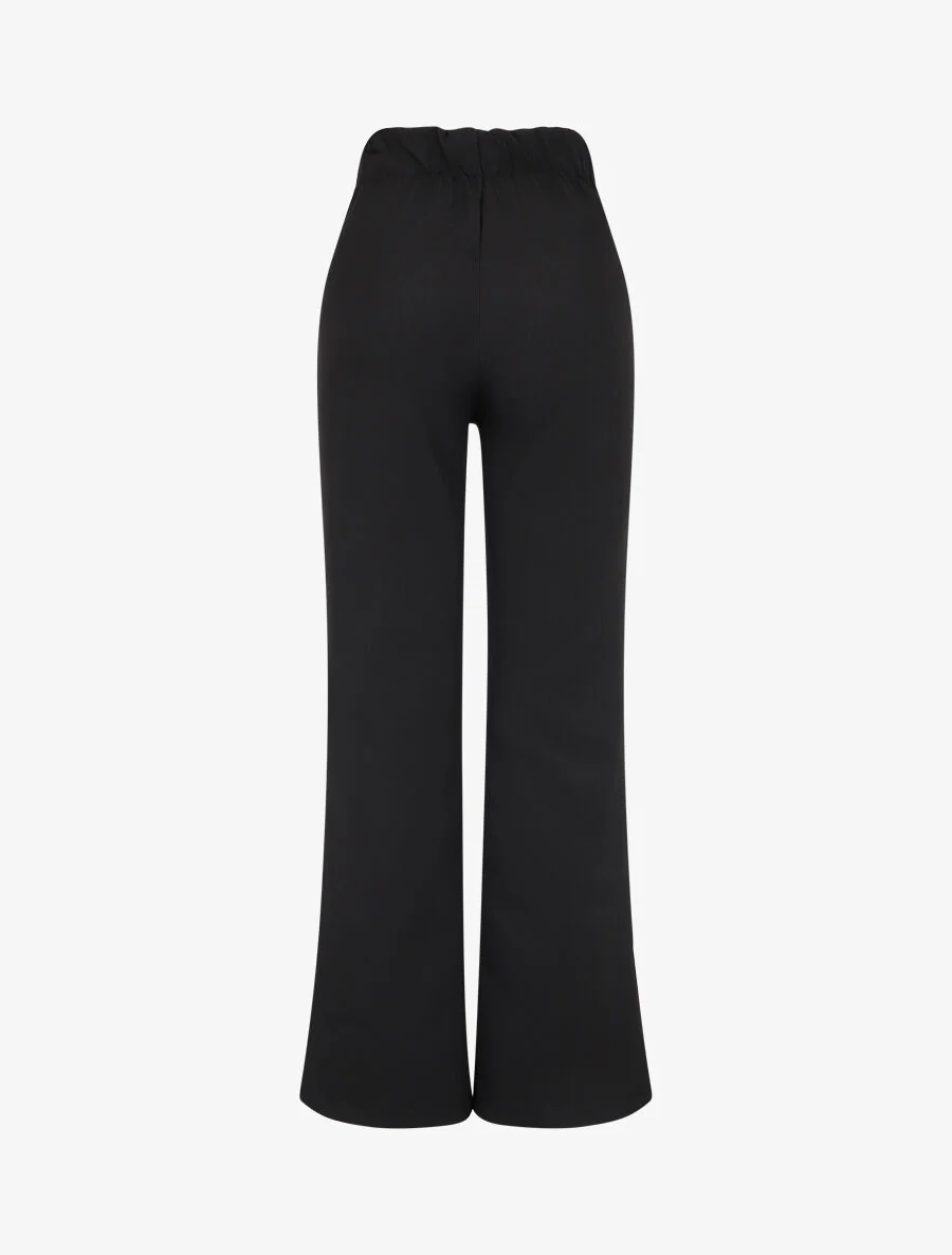 Klassieke broek met elastische tailleband - zwart - Image 2