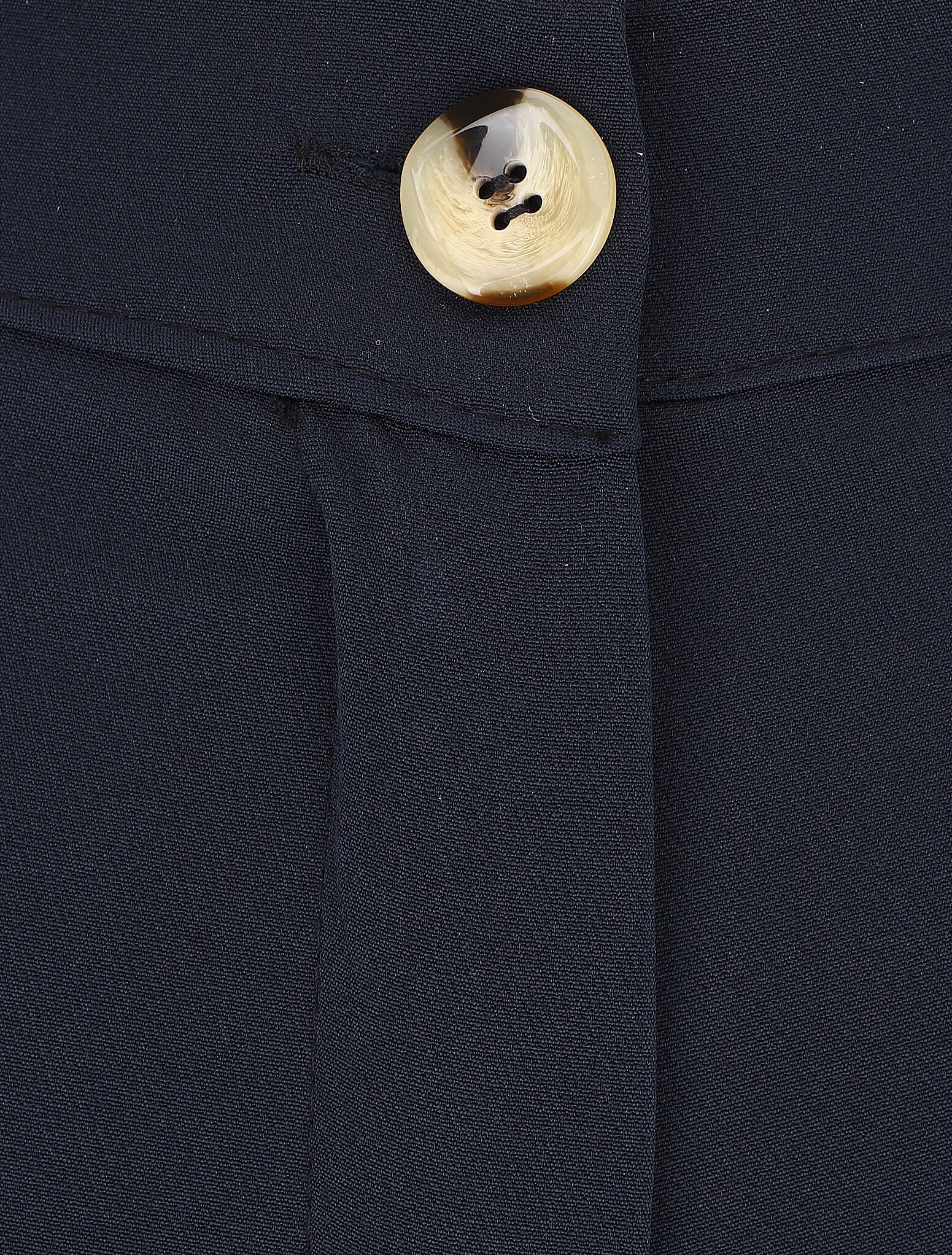 Klassieke broek met elastische tailleband - Marineblauw - Image 3