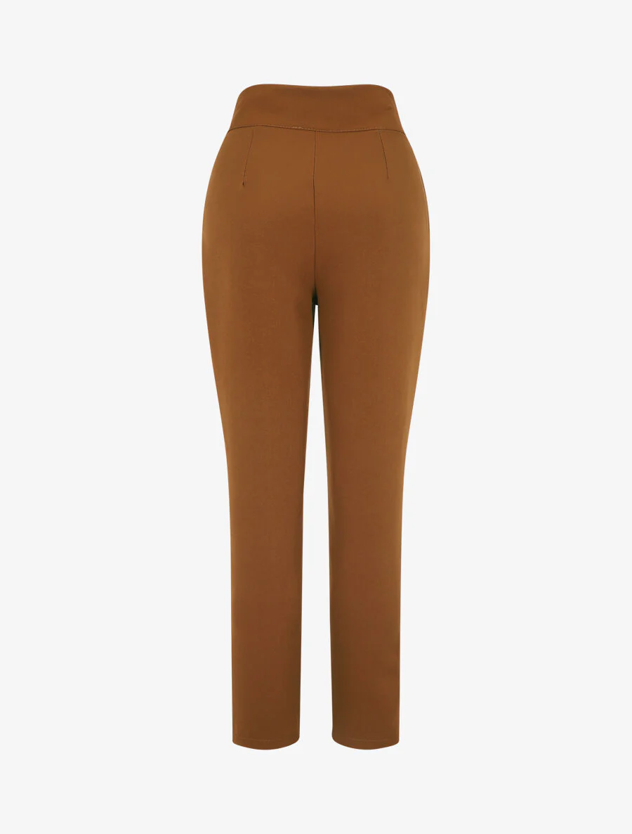 Klassieke broek. recht model - bruin - Image 2