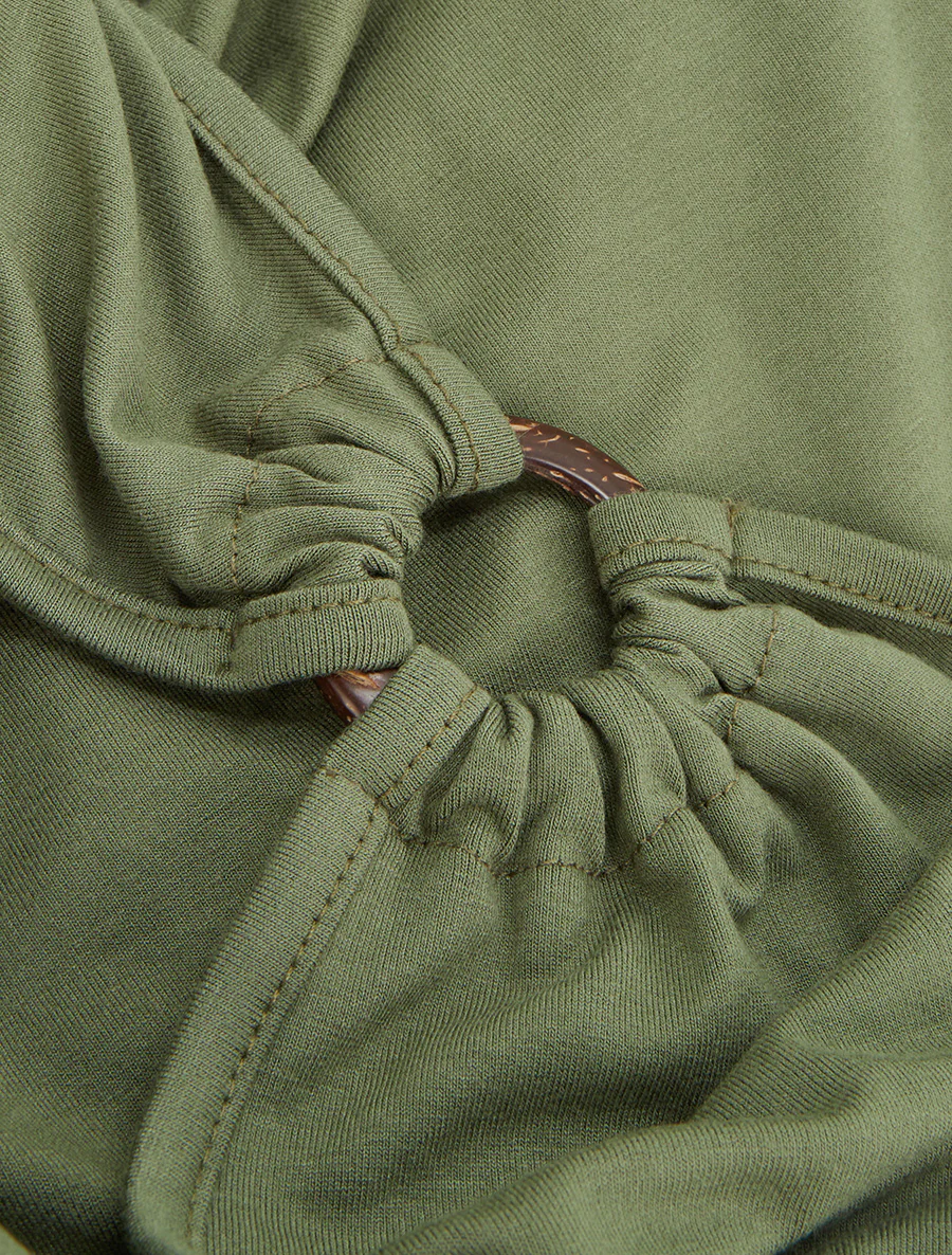 Klassieke cache-coeur top - Kaki - Image 3
