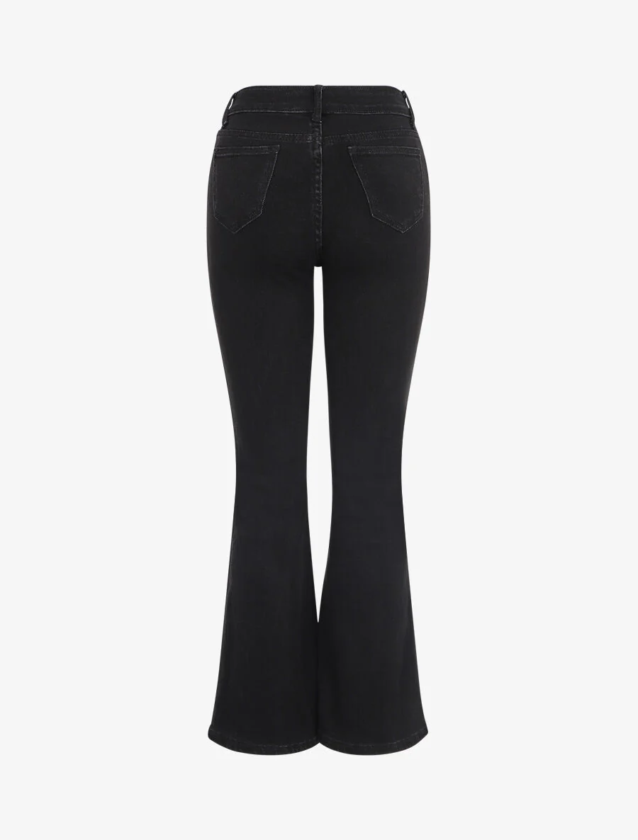 Jean klassiek flare fit - Zwart - Image 2