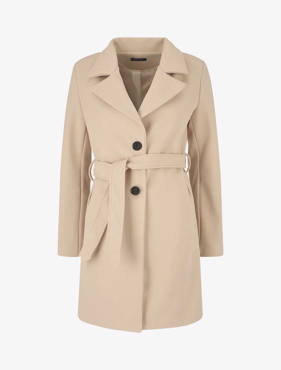 Klassieke lange jas - Beige