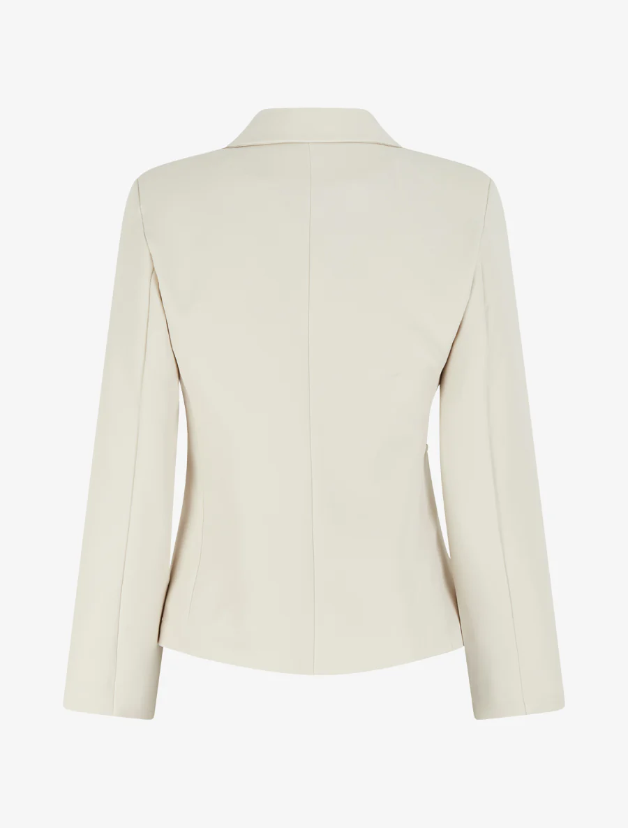 Klassieke rechte blazer - Beige - Image 2