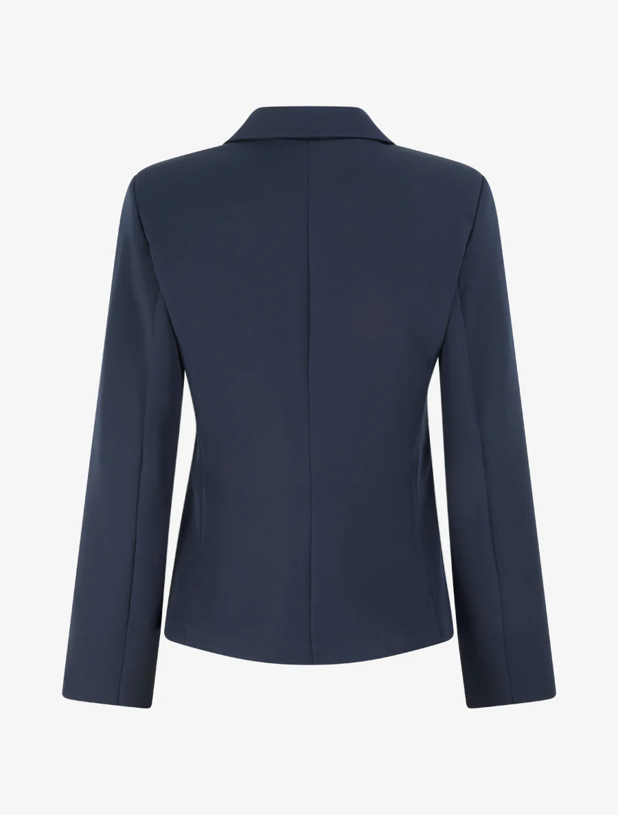 Klassieke rechte blazer - Marine - Image 2