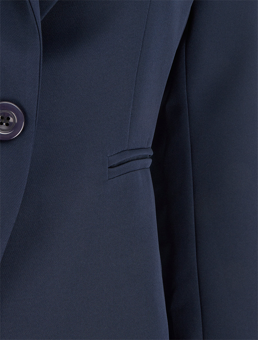 Klassieke rechte blazer - Marine - Image 3
