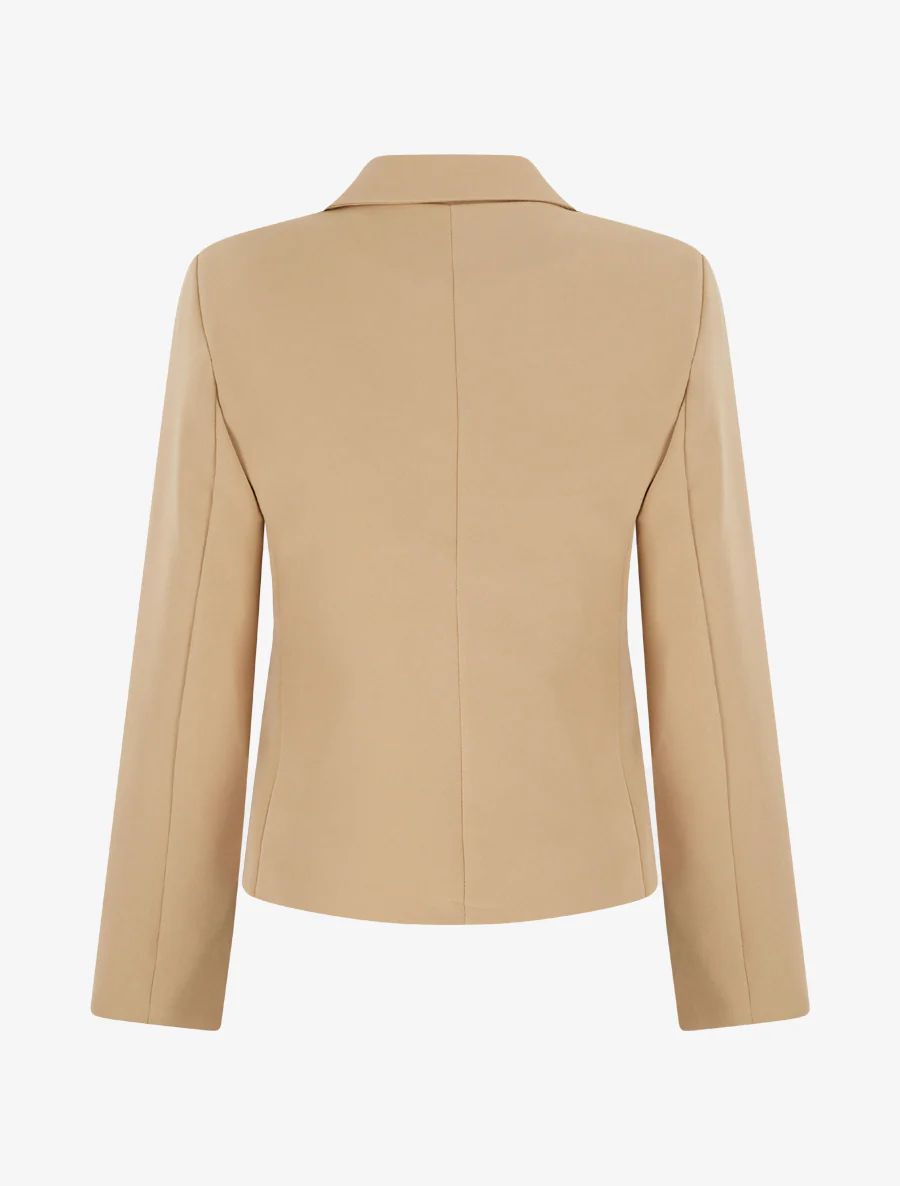 Klassieke rechte blazer - Kameel - Image 2
