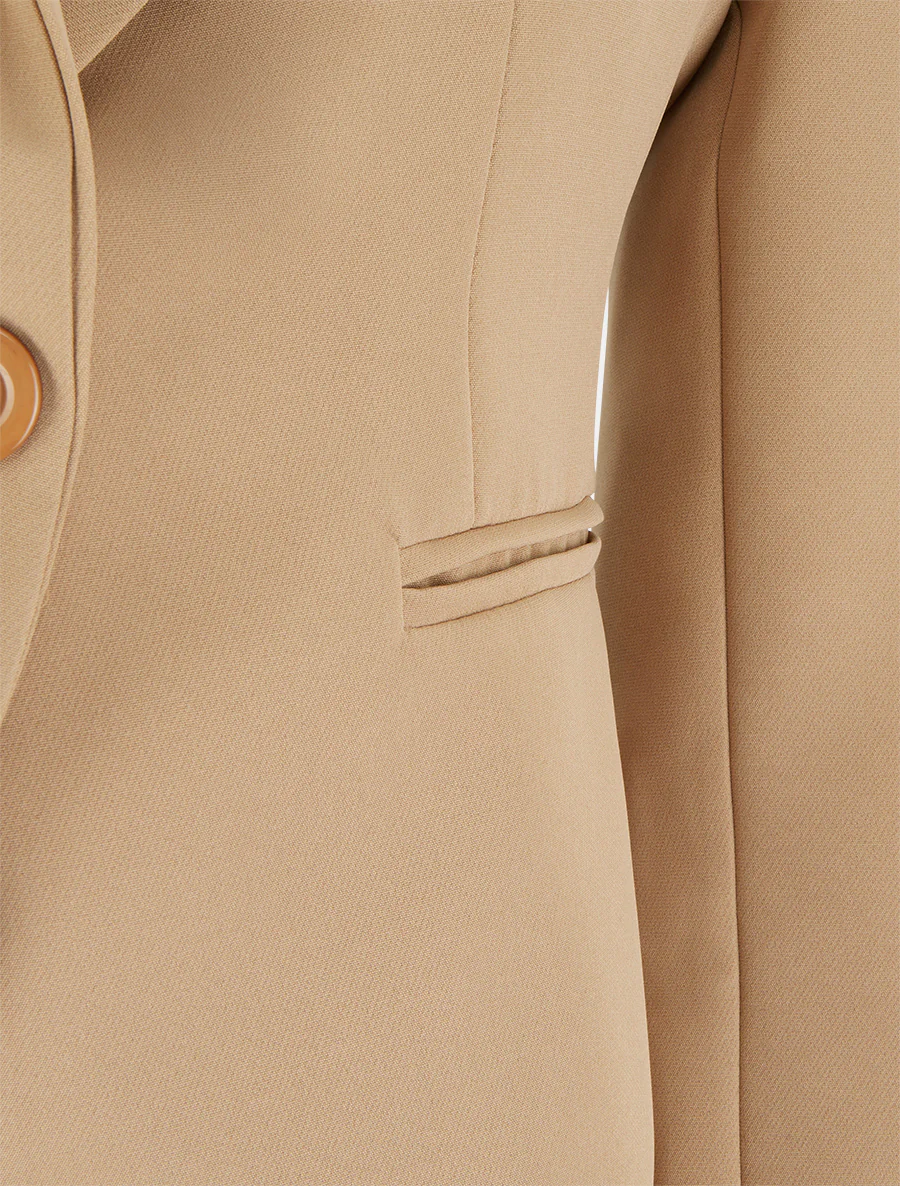 Klassieke rechte blazer - Kameel - Image 3