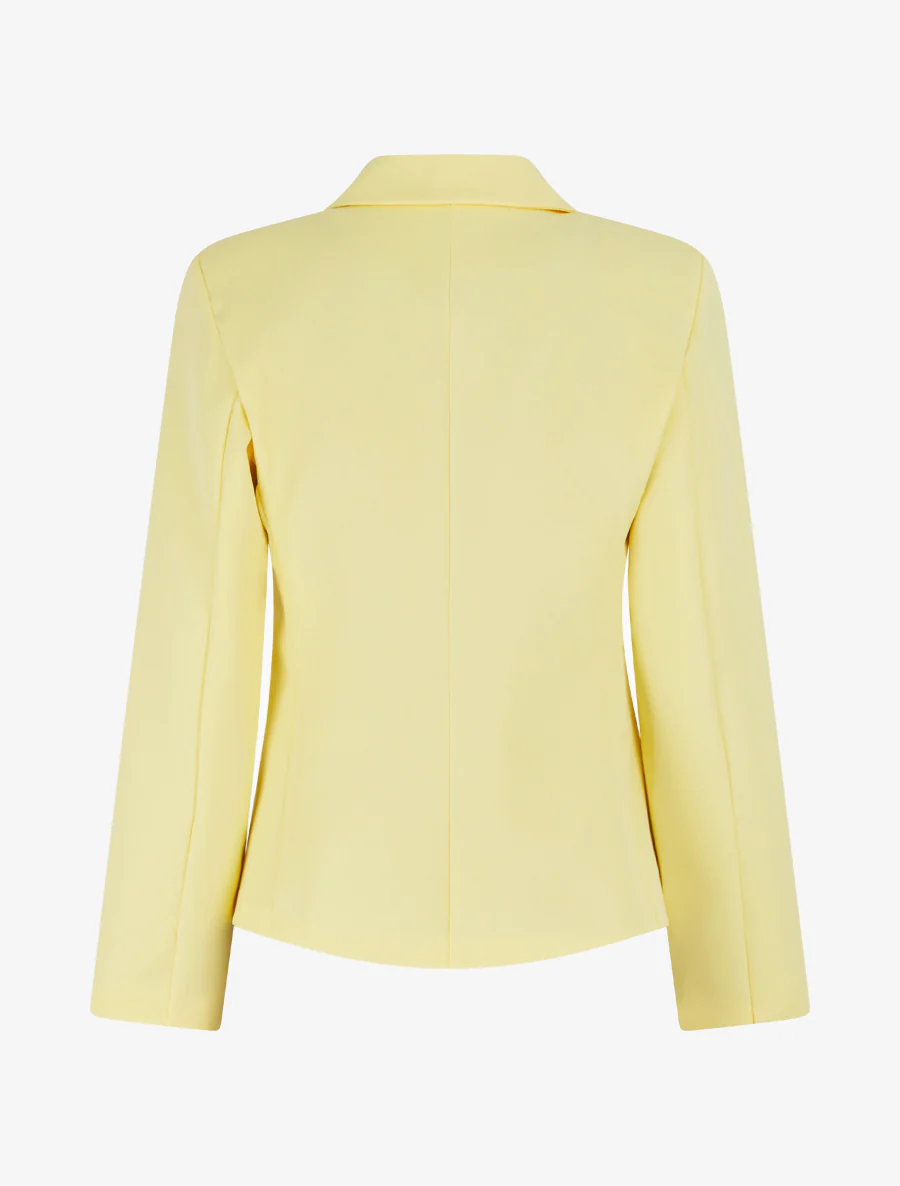 Klassieke rechte blazer - Geel - Image 2