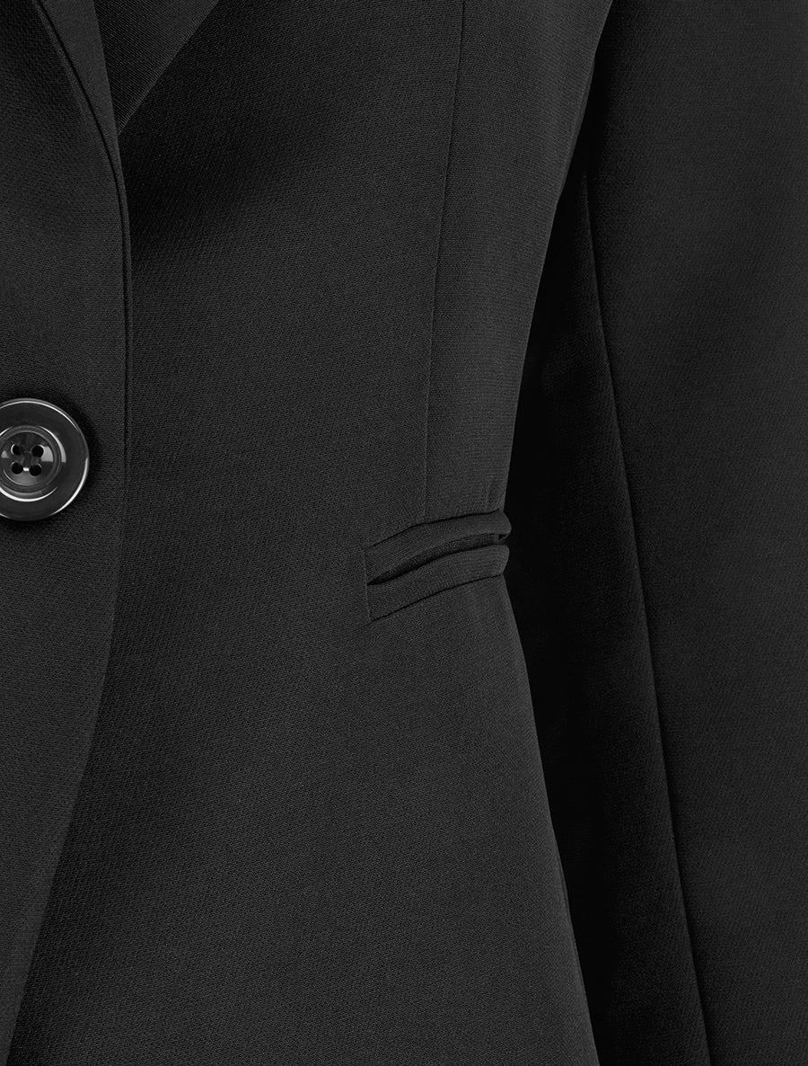 Klassieke rechte blazer - Zwart - Image 3