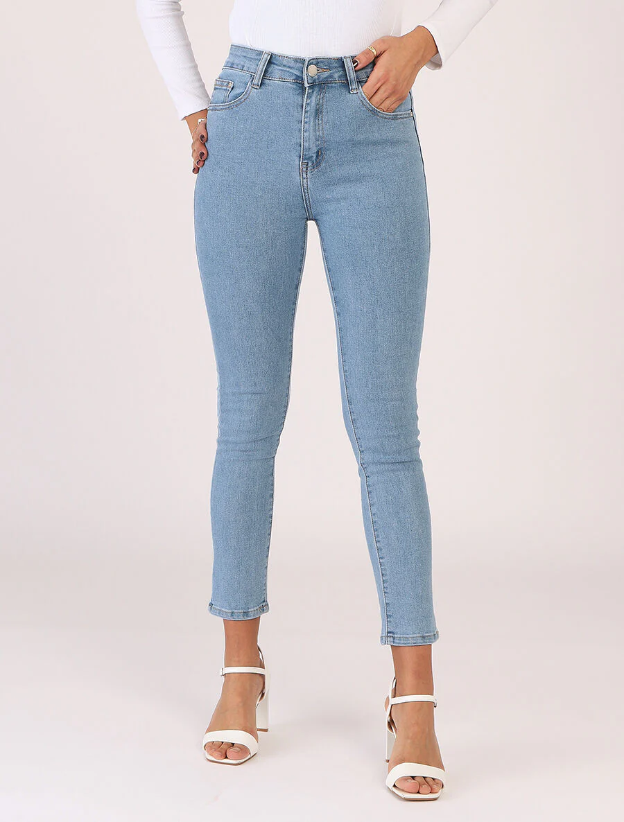 Klassieke slim fit jeans - blauw - Image 4