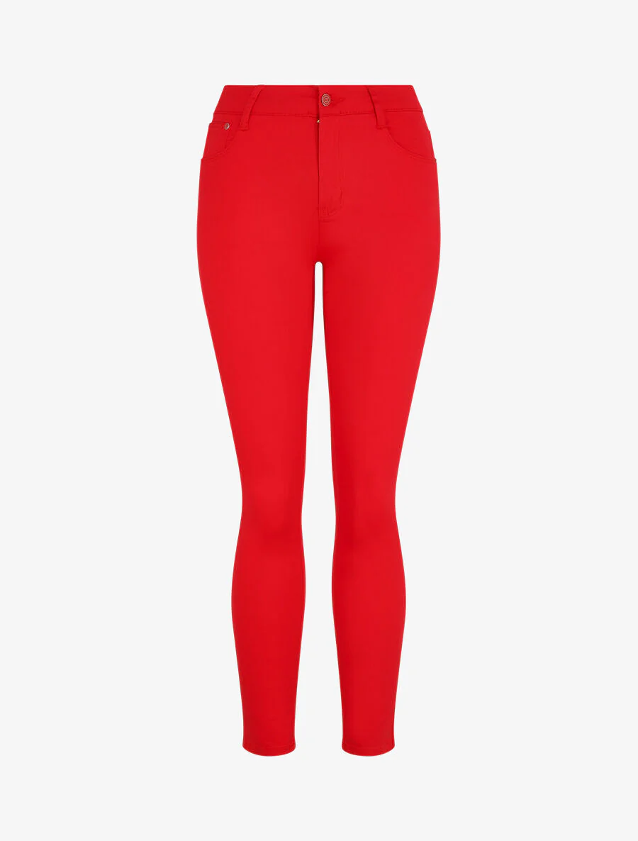 Klassieke slim fit jeans - Rood