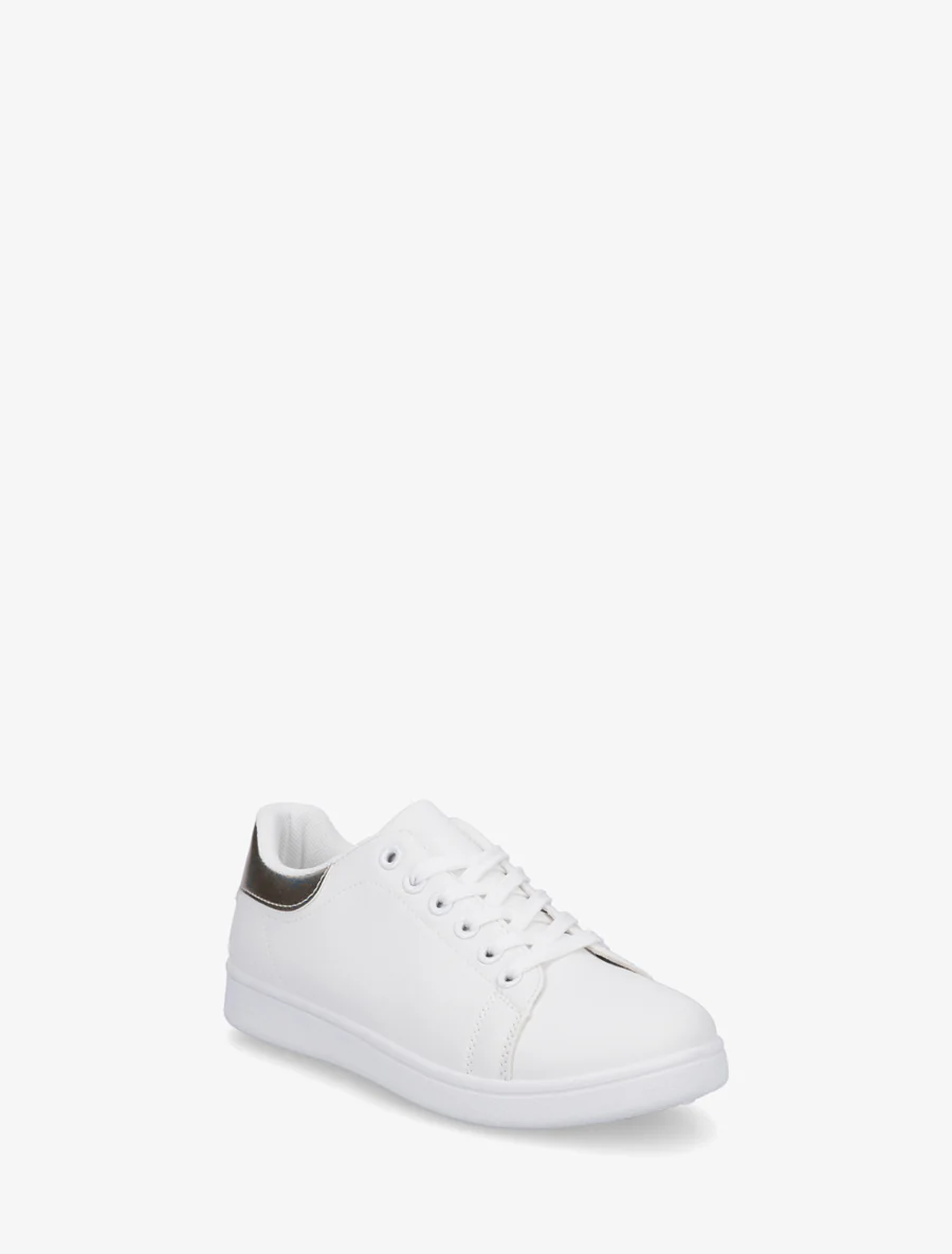 Klassieke sneakers van imitatieleer - Goud - Image 2