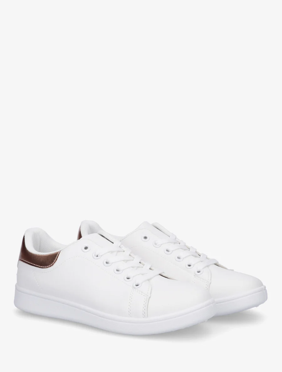 Klassieke sneakers van imitatieleer - Roségoud - Image 4