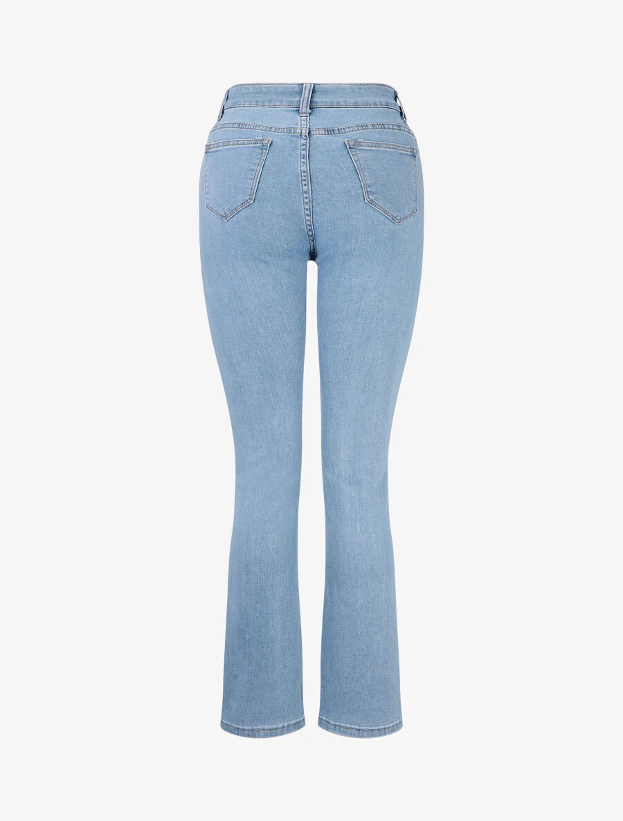 Klassieke uitlopende jeans - blauw - Image 2